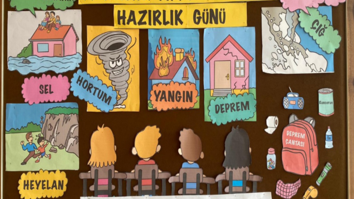 Ahmet Pekkan İlkokulu olarak her türlü afet durumuna psikolojik ve fiziksek olarak hazır olma eğitimleri verildi.